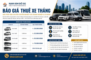 Cho thuê xe theo tháng Cho thuê xe theo tháng